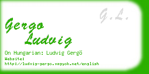 gergo ludvig business card