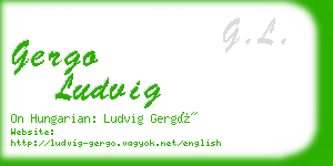 gergo ludvig business card